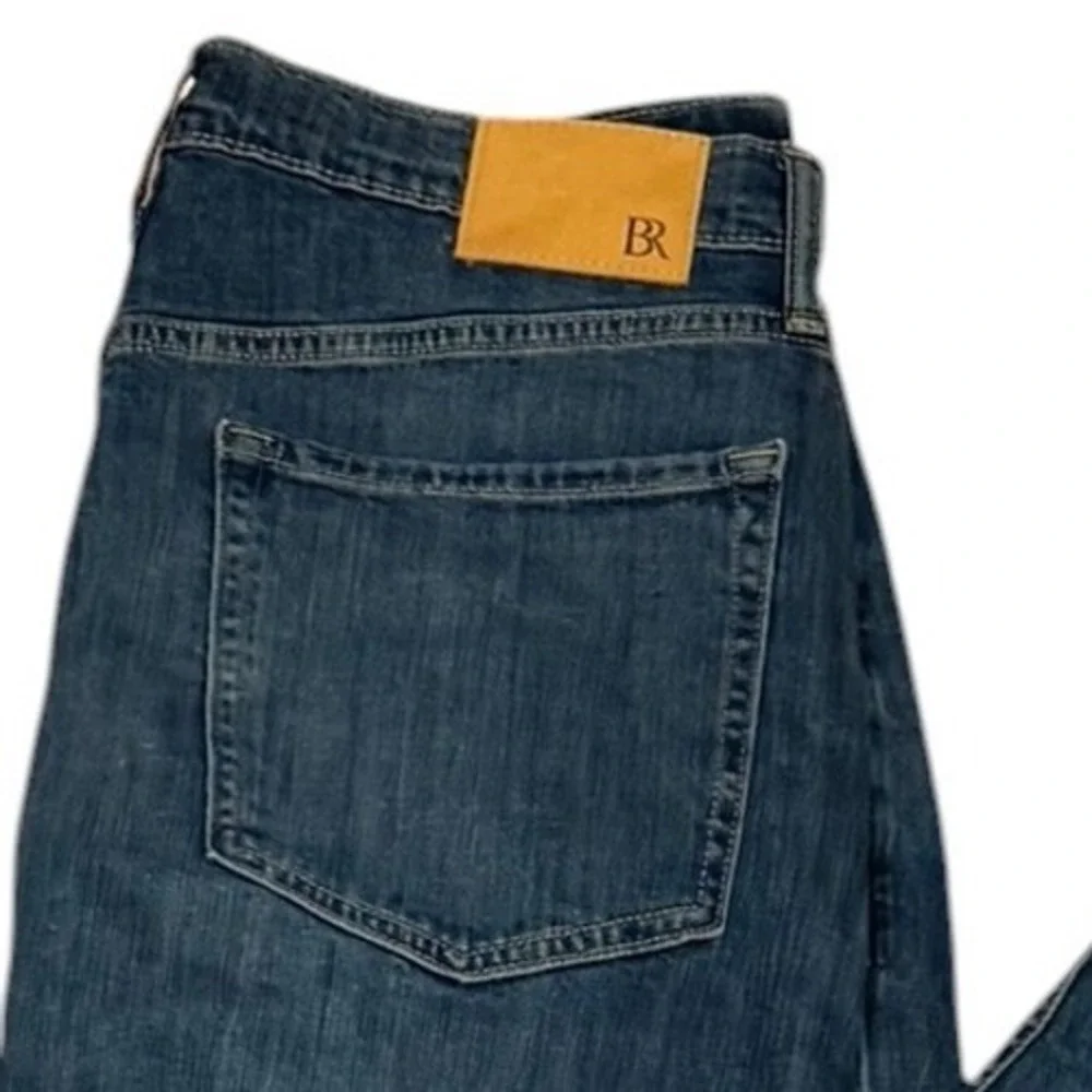 Banana Republic Mens Dark Wash Straight Leg Denim Jeans Blue Sz 31x33 Stretch